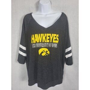 Iowa Hawkeyes Jersey Shirt Navy/ Gold Football Women's S College Basketball